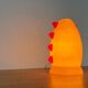 Postmodern glass table lamp from Trait D'Union, 1980s.
