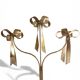 Large Gilt Wrought Iron Candelabra with Patina in Maison Jansen Style