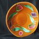 1960/70 shallow plate fruits / hand-painted / Sarreguemines /