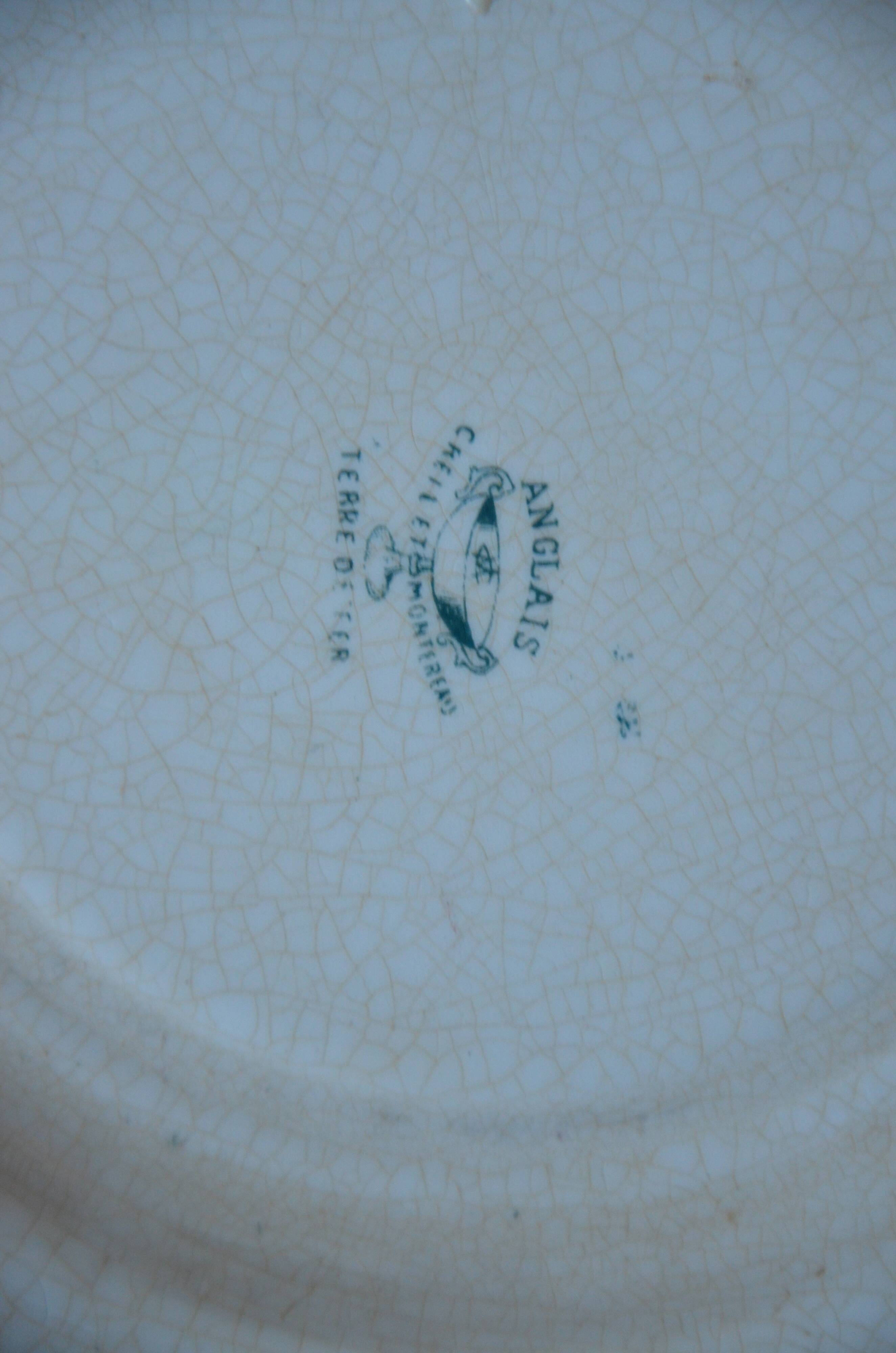 Lot of 2 plates Creuil Montereau