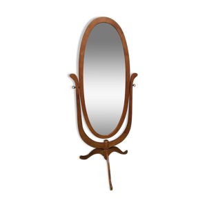 Miroir a bascule vintage en bois