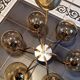 6-arm Scandinavian chandelier, 1960s, Hans Agne Jakobsson model T372/12