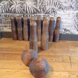 Old wooden bowling game from 1900