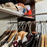 Vintage 70' wardrobe in chocolate / ecru colors