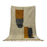 Tapis en laine pure fait main traditionnelle tissé main taille 2/3 m