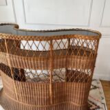 Rattan and wicker bar from the 50s/60s
