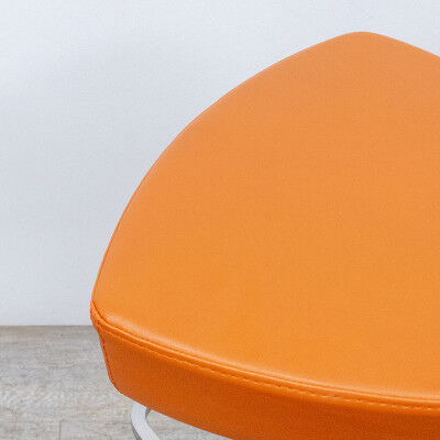 Tabouret haut pivotant réglable orange