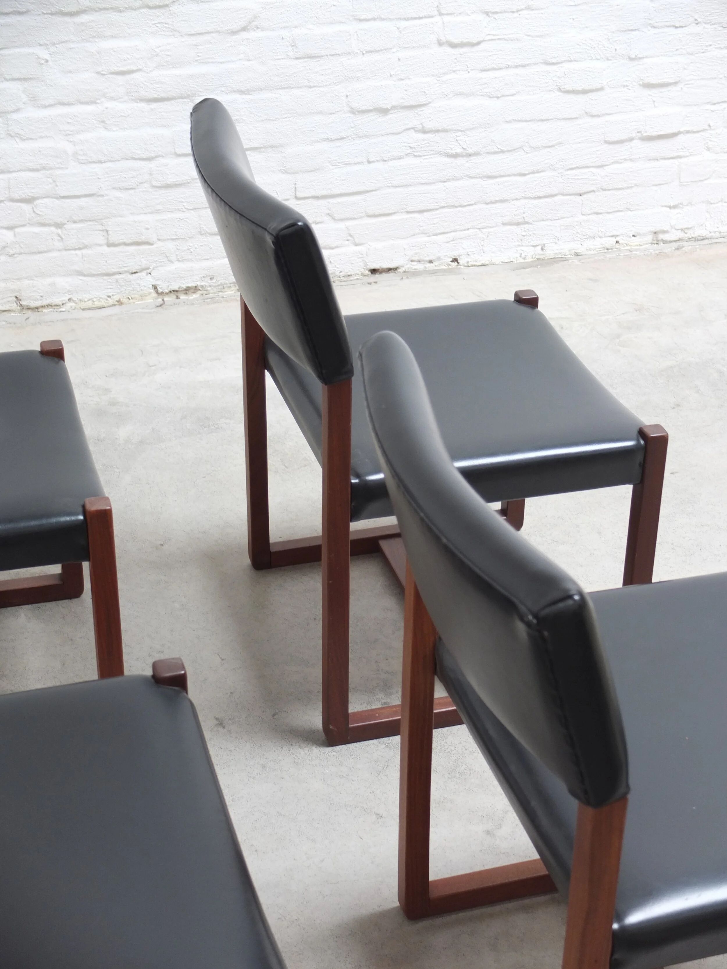 Ensemble de 6 chaises 'A3' par Alfred Hendrickx pour Belform, années 1960.