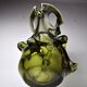 Vase seguso vert en verre de murano, italie, 1960