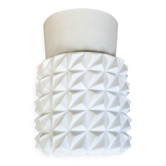 Vintage White Porcelain Ceiling Light, 1970s