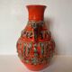 Jasba vase in orange ceramic