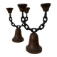 Brutalist pair of candlesticks