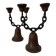 Brutalist pair of candlesticks