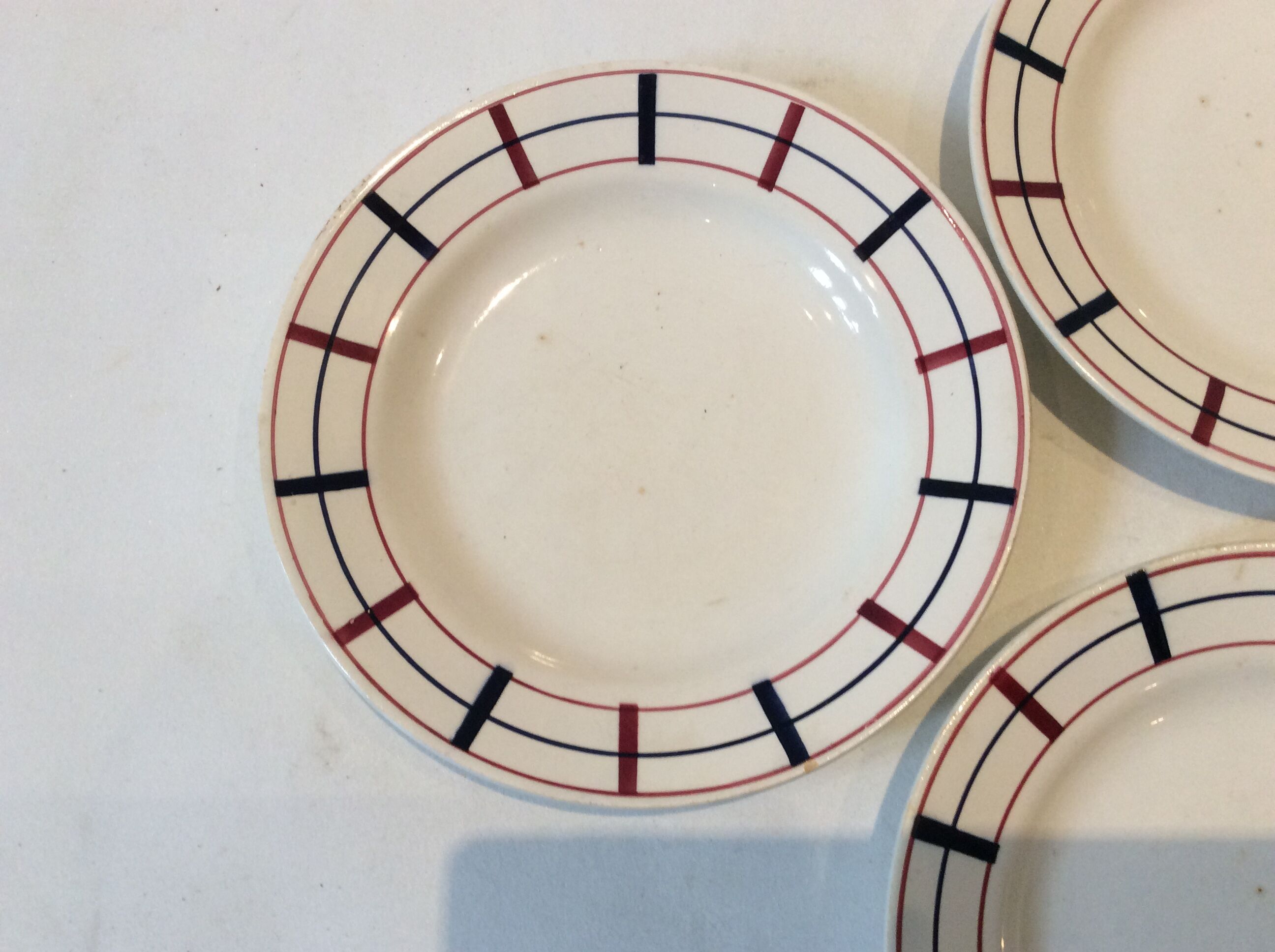 Vintage Basque style plates