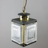 Vintage Italian Brass and Glass Lantern