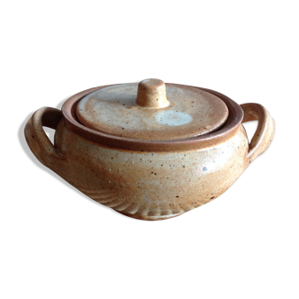 Sucrier en grès artisanal