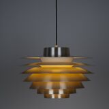 Lampe suspendue vintage danoise Verona par Svend Middelboe, Lyfa, 1962
