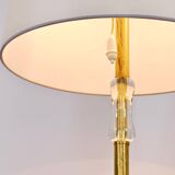 Bakalowits floor lamp from Vienna in solid brass with a glass handle, Austria, 1950s.