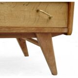 Vintage dresser 1950 solid wood compass feet