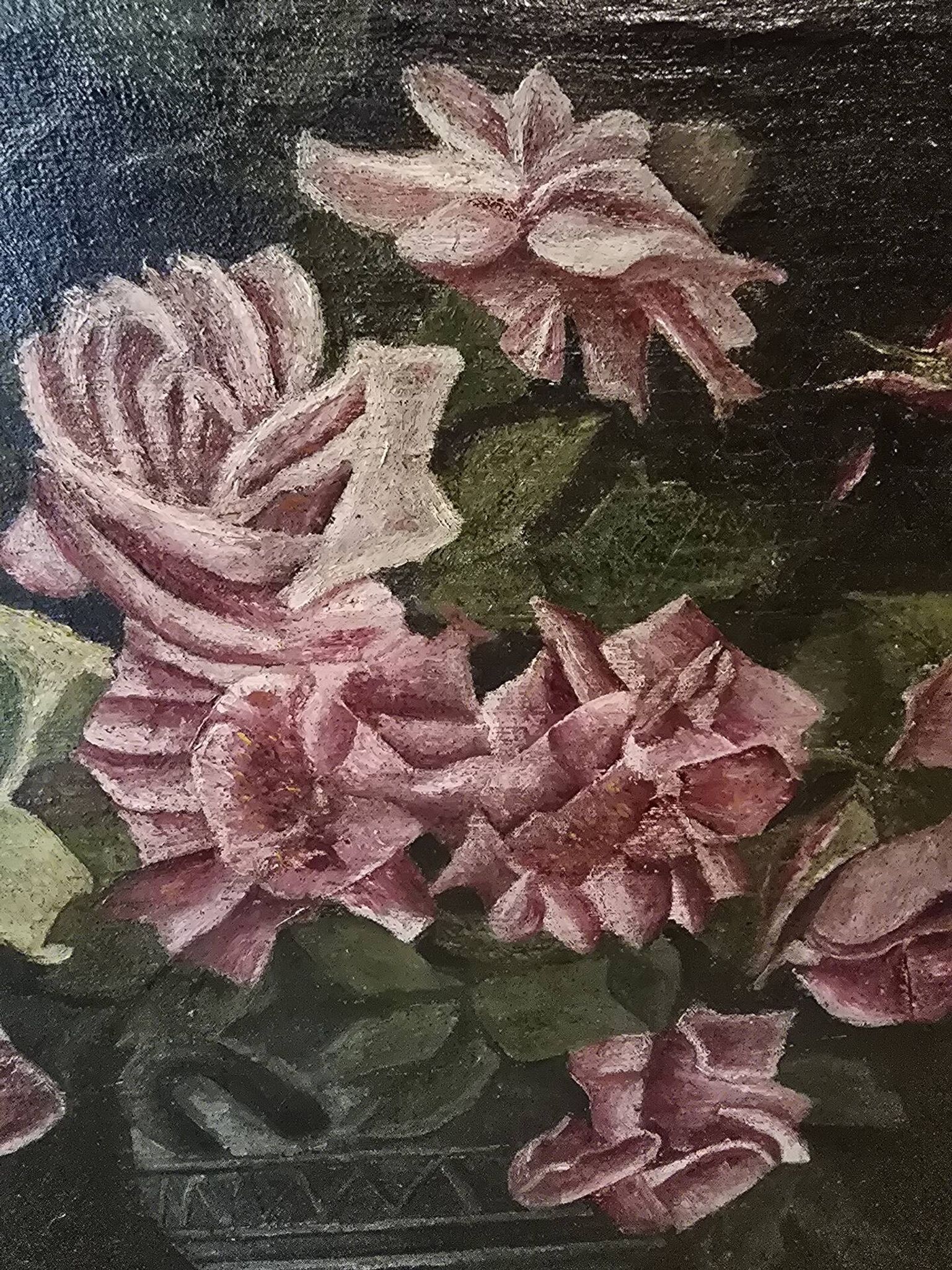 Huile sur toile bouquet