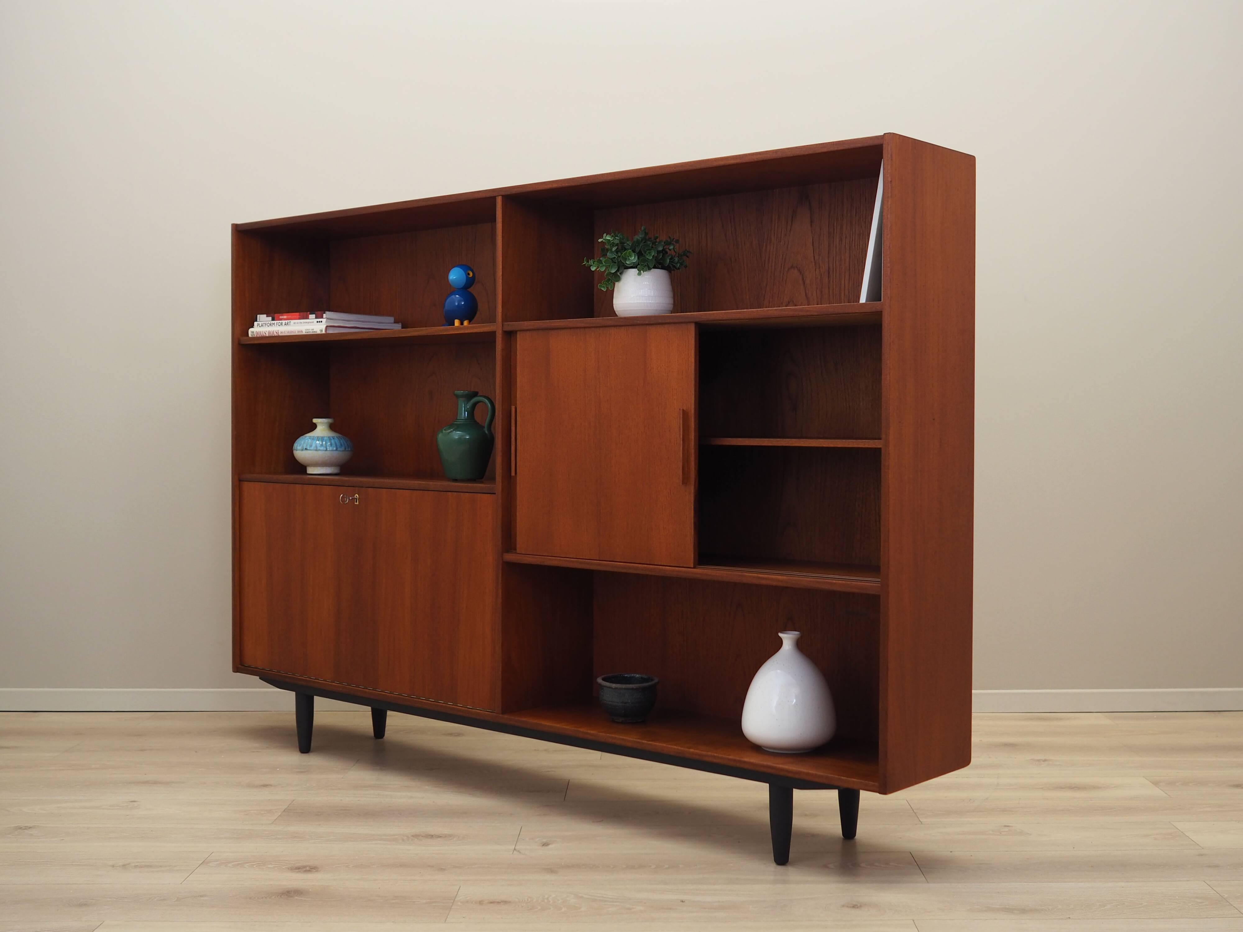 Teak bookcase, Danish design, 1970s, production: Denmark