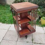 Vintage antique rotating bookcase
