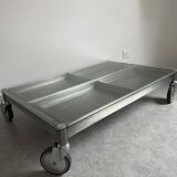 Metal design coffee table.