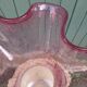 Bubble pink glass corolla vase