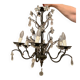Ivory white iron chandelier