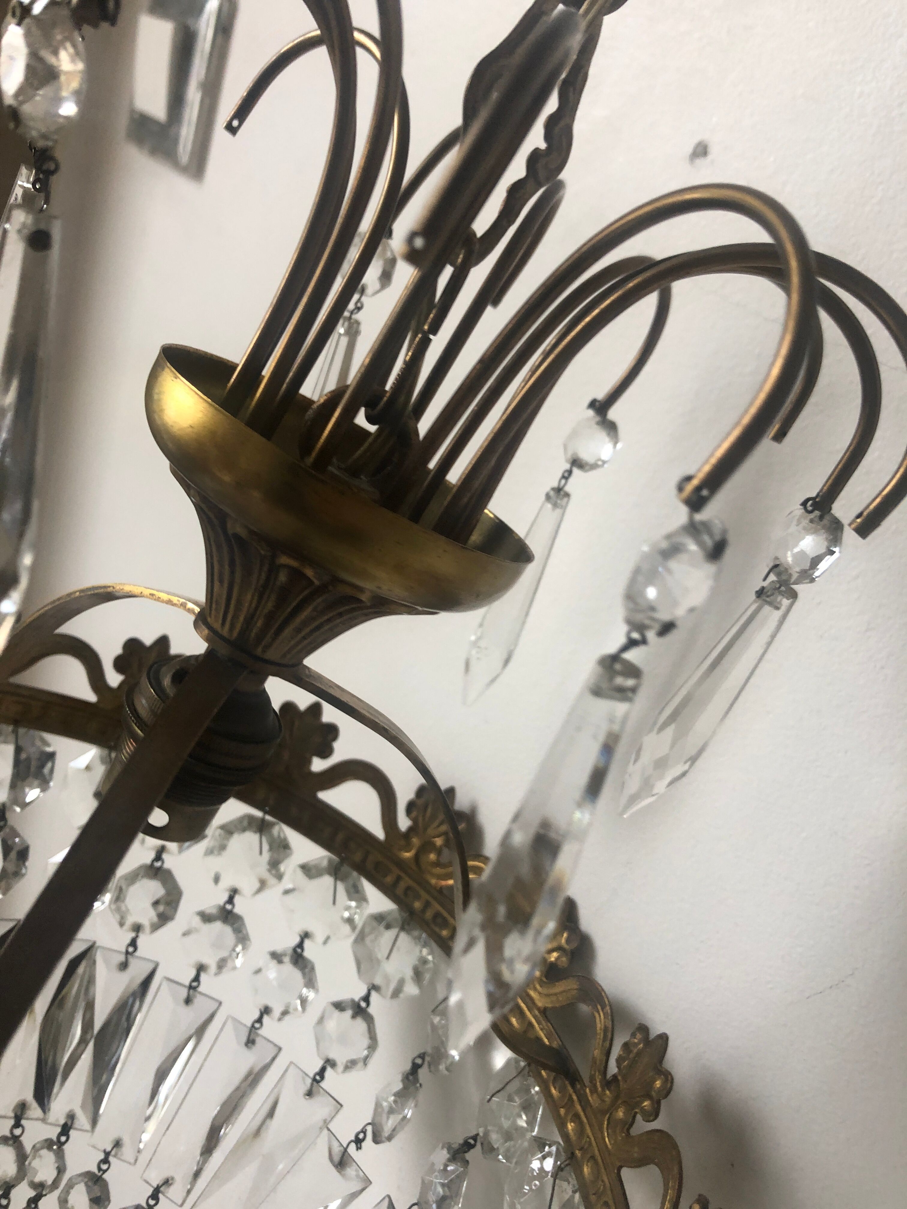 Crystal tassel chandelier