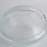 Glass candy bowl, sugar bowl, by Adolf Matura for Libochovice glass factory, 1970's.