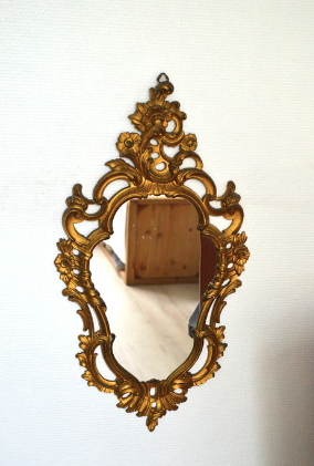 Miroir doré vintage