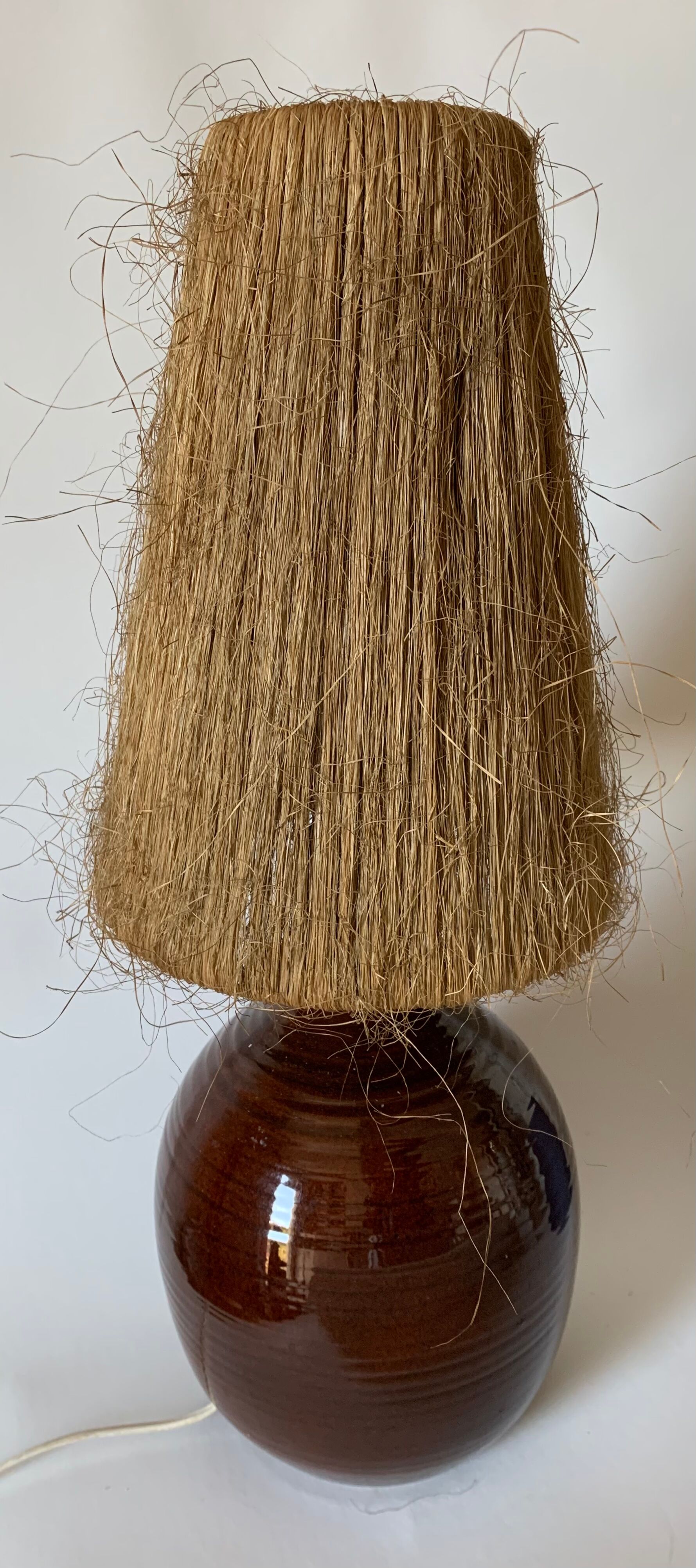 Vintage stoneware lamp