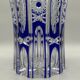 Superb richly cut Bohemian crystal vase
