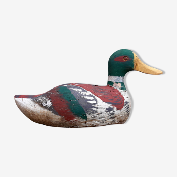 Duck (old applet) in painted wood