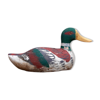 Duck (old applet) in painted wood