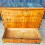Art Deco walnut chest of drawers