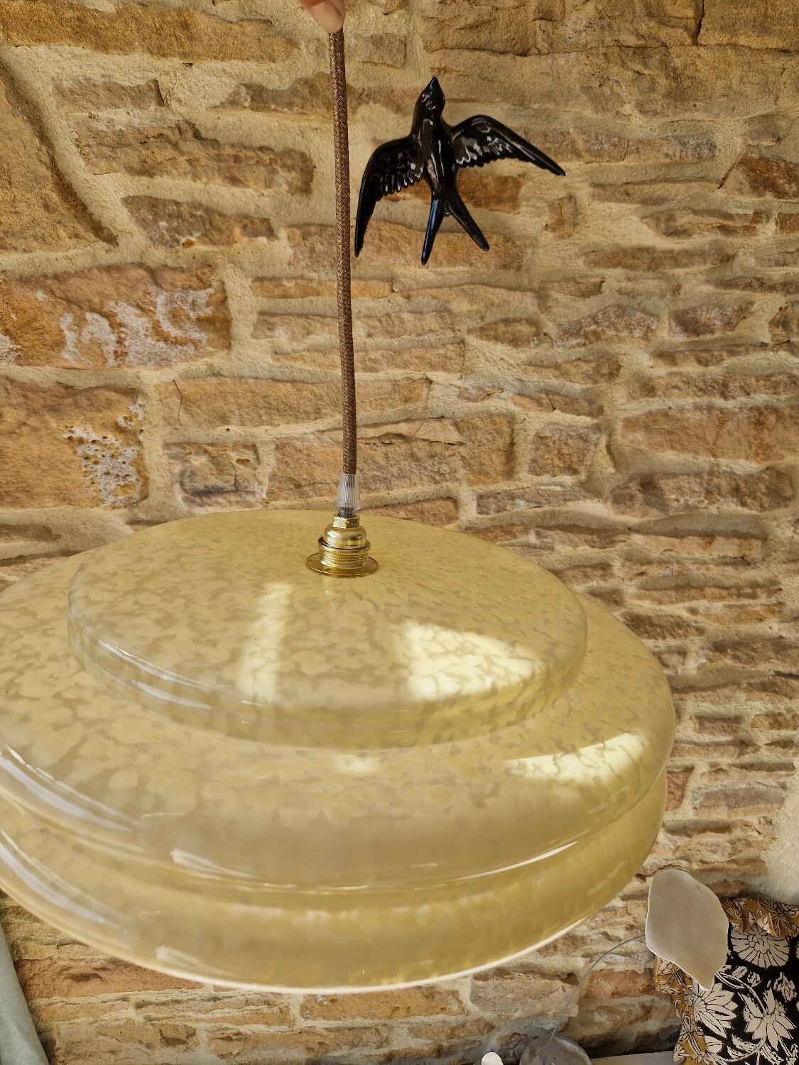 Suspension XXL verre de Clichy