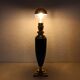 Table lamp Le Dauphin leather and brass