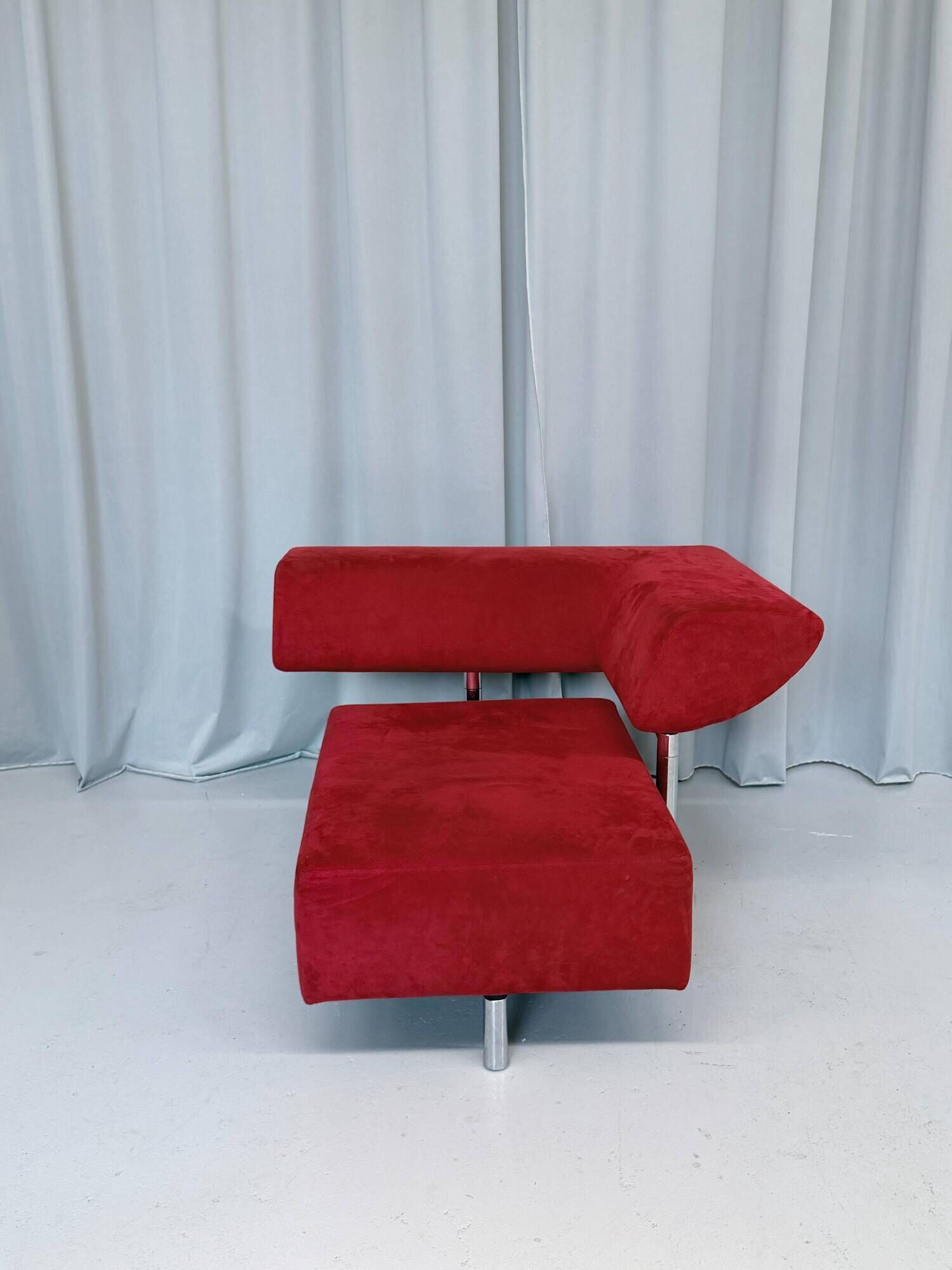 Red Alcantara Arthe Lounge Chair By Cor
