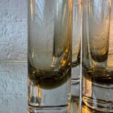 Smoked crystal water glass from the 1970s