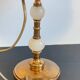 Vintage marble and velvet metal lamp