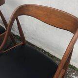 Lot 6 Scandinavian Teak chairs by Johannes Andersen Samcom Circa 1960