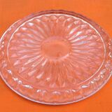 Centerpiece transparent and chiseled glass 1950