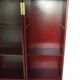 Wooden extra cabinet (selette), 2 interior storage spaces with 6 modular shelves