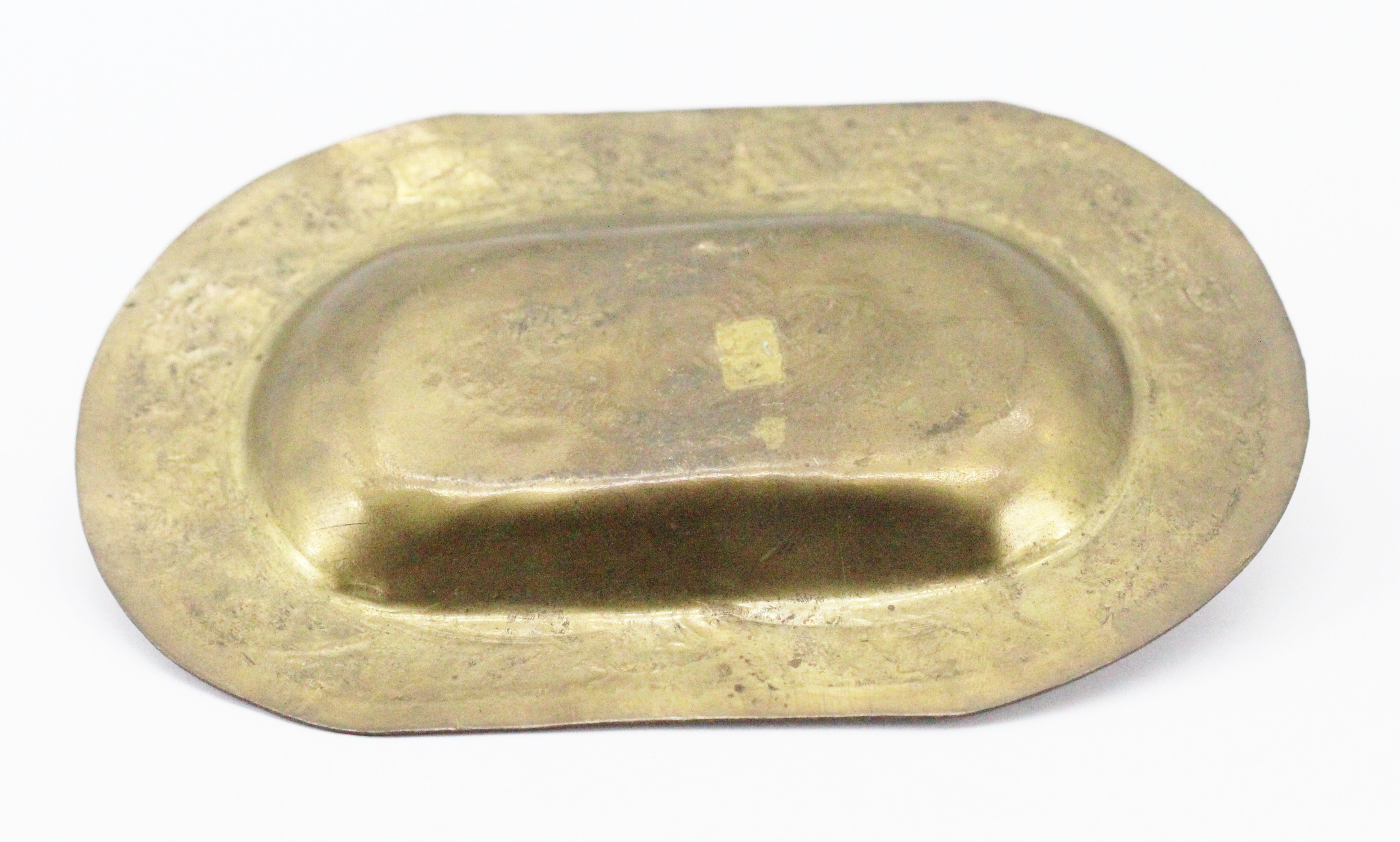 Empty moroccan brass pocket
