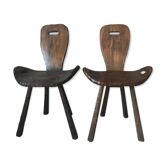 Pair of brutalist chairs
