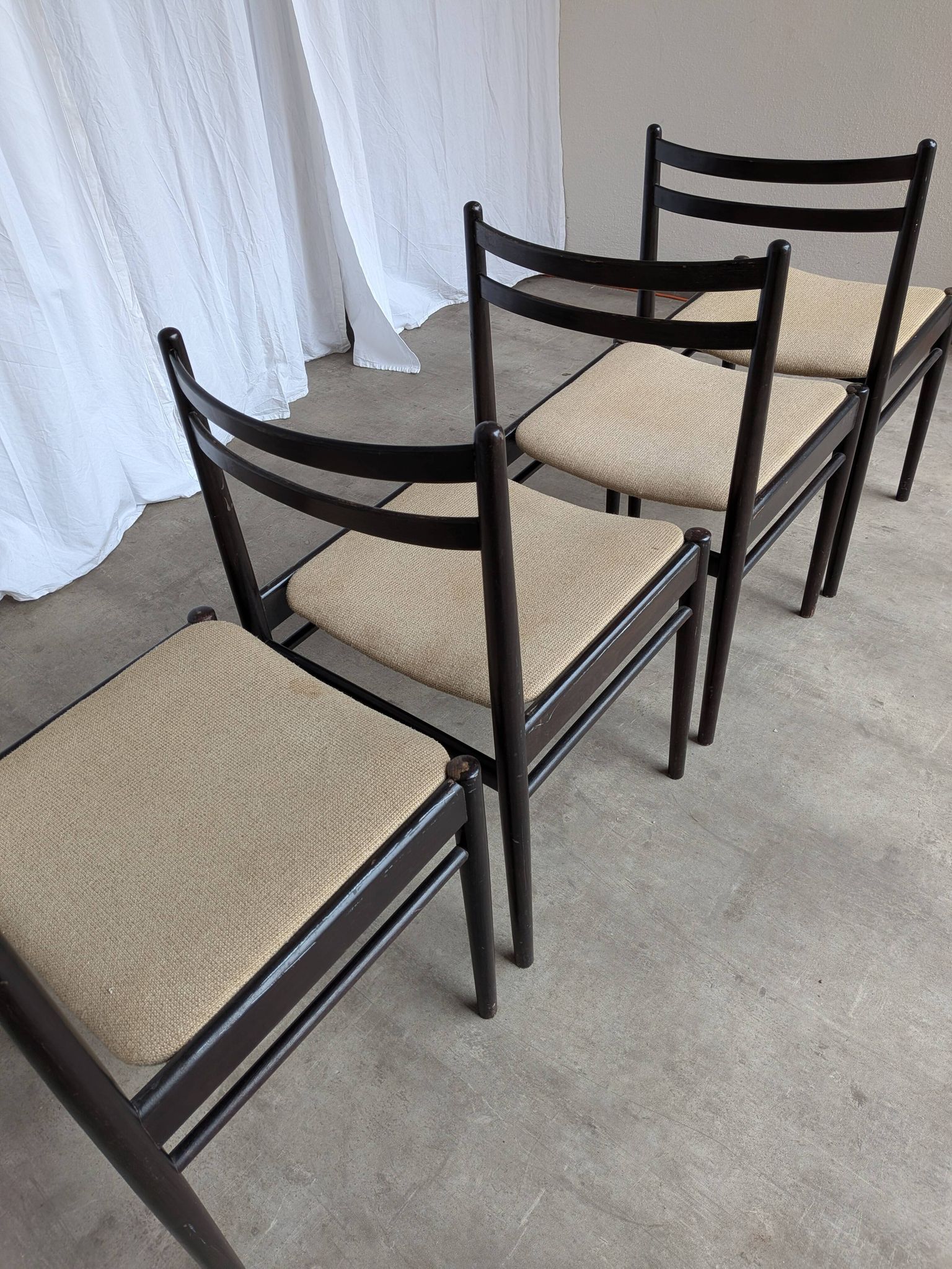 Set of 4 Stol Kamnik Dining Chair: Vintage Scandinavian Beech Wood, Yugosla