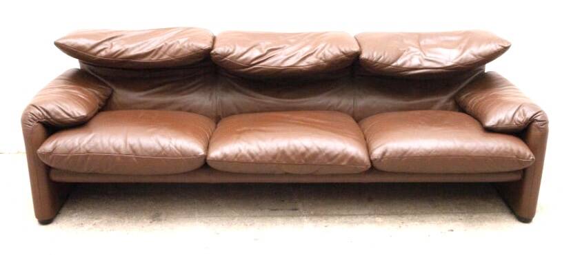 Maralunga Cassina leather sofa