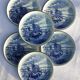 Set 6 plates Delfts for Royal Sphinx Holland by Boch Belgium